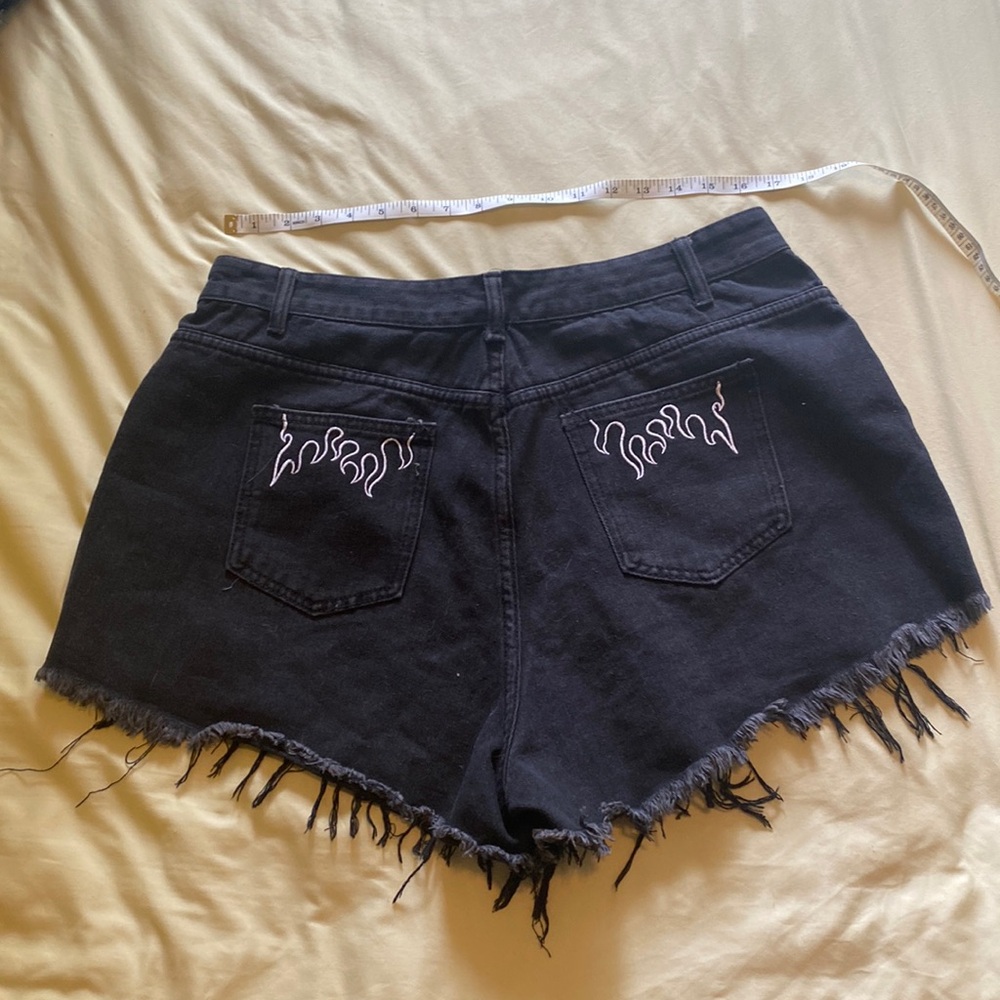 Shein high waist flame pocket shorts sz 1X